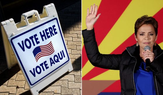Arizona GOP gubernatorial candidate Kari Lake suggested supporters try Democratic polling places in Maricopa County after a large number of tabulation machines malfunctioned Tuesday.