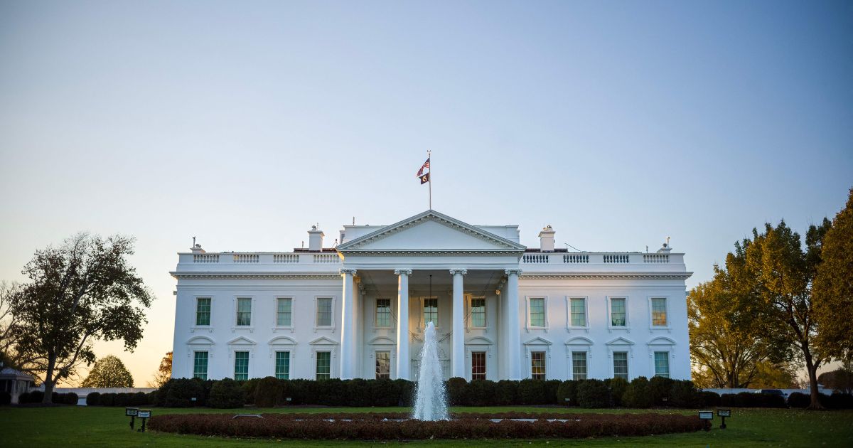 The White House is seen in Washington, D.C., on Friday.