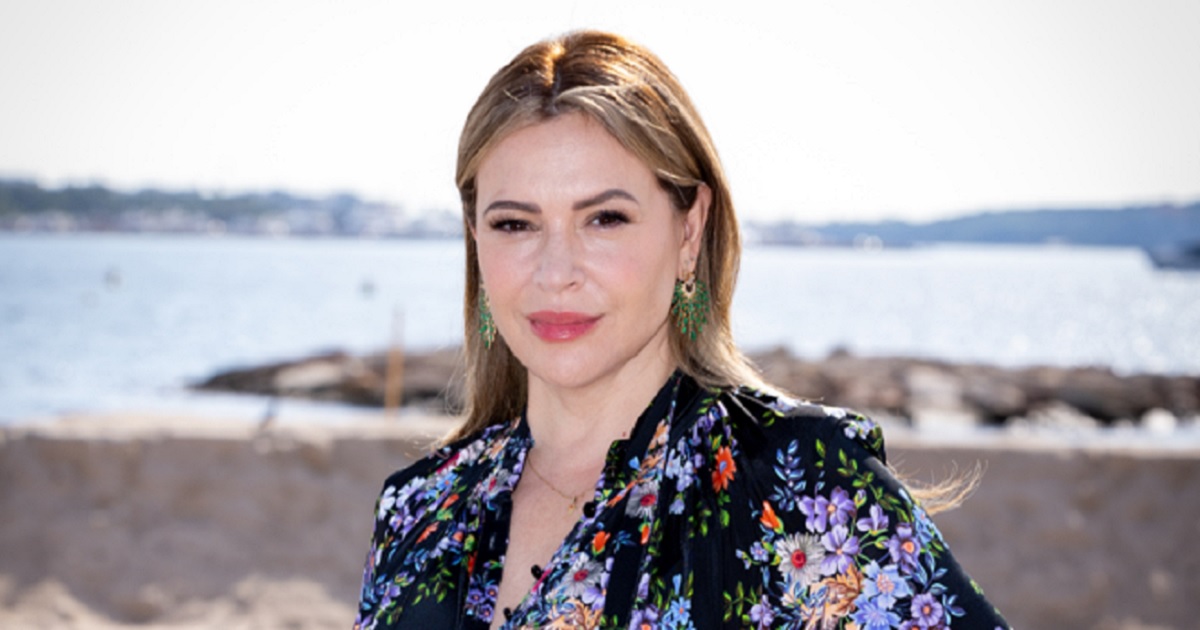 Actress Alyssa Milano, pictured in a file photo from October in Cannes, France.
