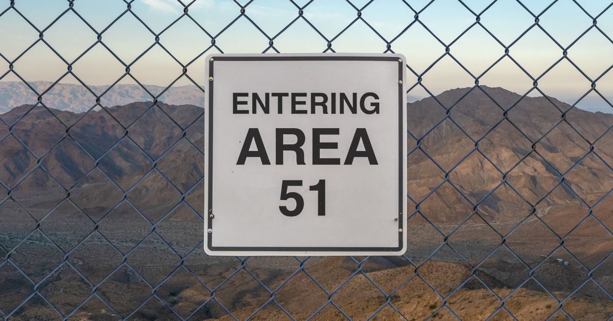 The above stock image is of Area 51.