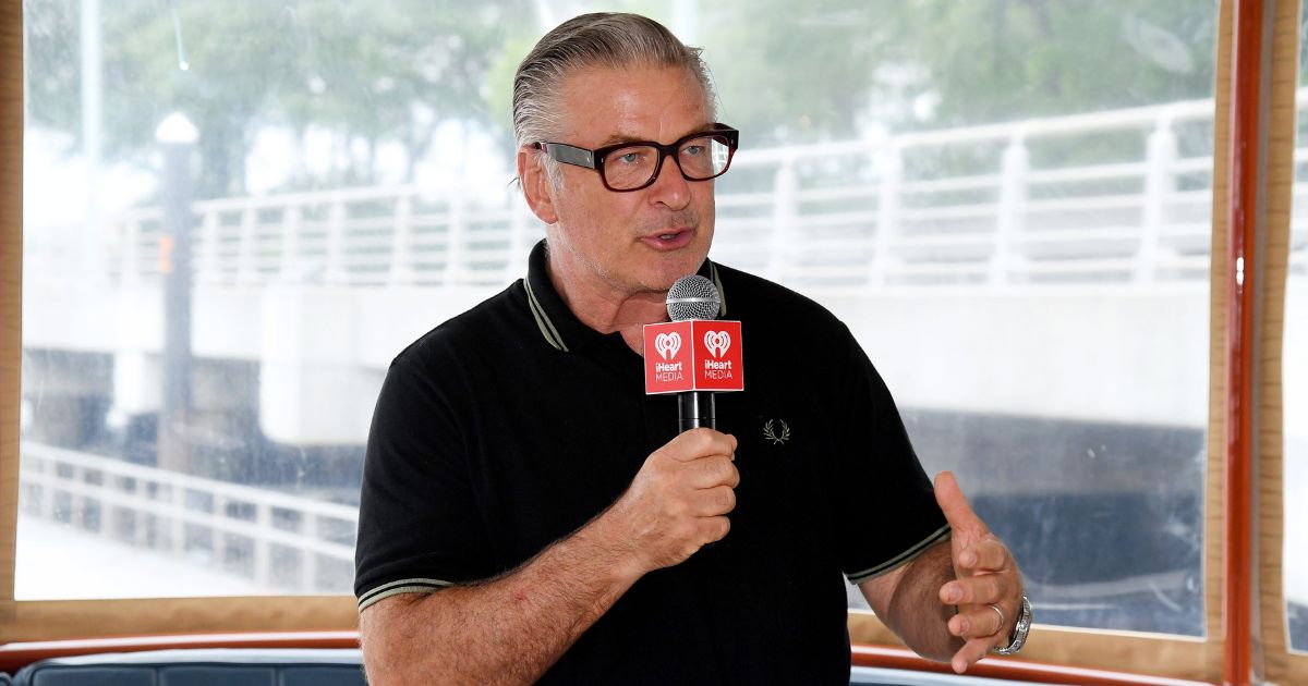Alec Baldwin speaks during a panel on the iHeartMedia Freedom Yacht on June 22, 2021, in New York City.