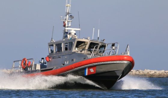The above image is of a Law Enforcement (SPC-LE) 33-foot Special Purpose Craft used for counter-drug and migrant missions along the U.S. maritime border.