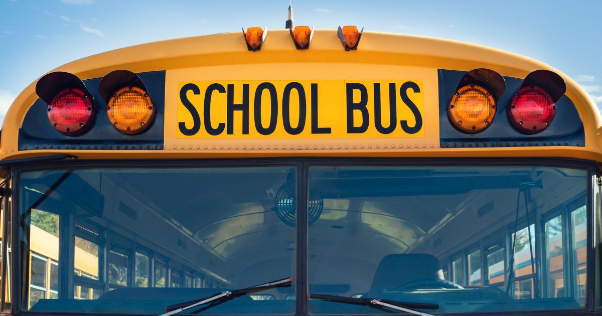 The above stock image is of a school bus.