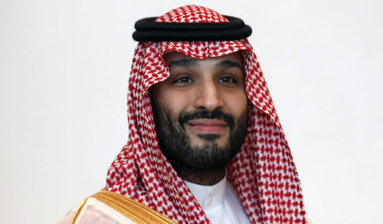 Saudi Crown Prince Mohammed bin Salman attends the APEC Leader's Informal Dialogue with guests as part of the APEC summit in Bangkok, Thailand, on Friday.