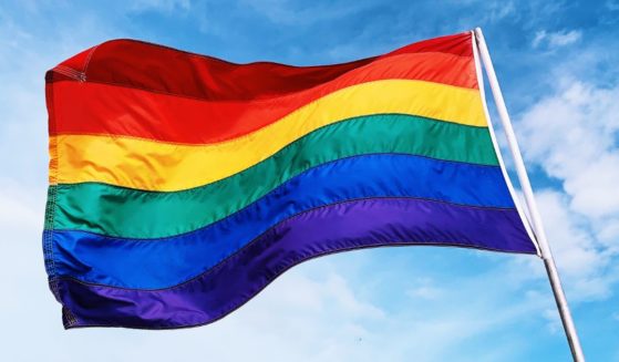 The above stock image is of a LGBT flag.