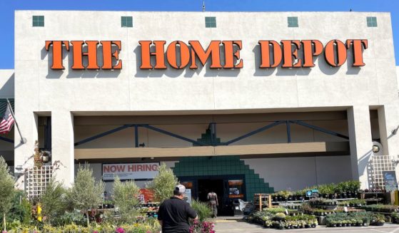 A customer enters a Home Depot store on Aug. 16 in San Rafael, California.