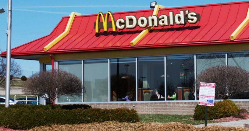 A McDonald's restaurant in pictured.