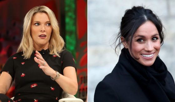 Megyn Kelly, left, comments on Meghan, the Duchess of Sussex, right.