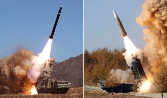 Photos provided by the North Korean government show what it says are military operations held last week.