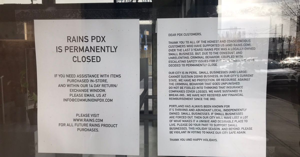 The above note was attached to a store in Portland.