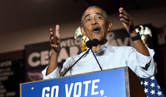 Former President Barack Obama speaks during a campaign event supporting Senator Mark Kelly and Democratic Gubernatorial candidate for Arizona Katie Hobbs, in Phoenix on Wednesday.