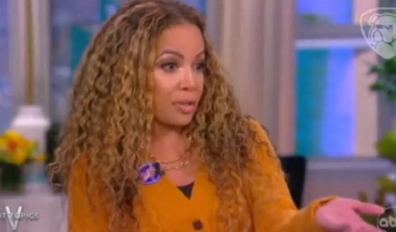 "The View" co-host Sunny Hostin describes casting an absentee ballot for her son on Tuesday.
