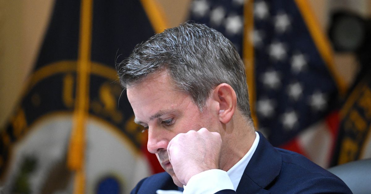 Rep. Adam Kinzinger listens during a hearing on Capitol Hill in Washington, D.C., on Oct. 13.