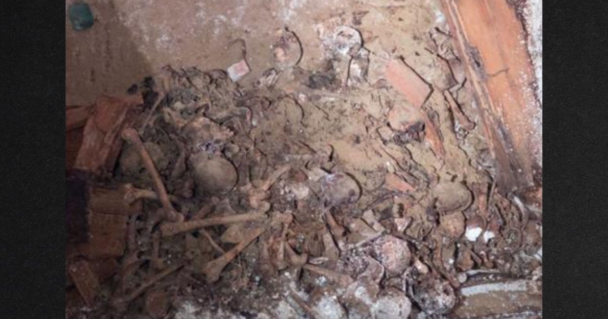 Thousands of bodies were buried in the area when it was a cemetery, according to authorities.
