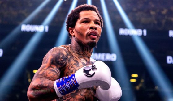 Gervonta Davis is pictured in a file photo from his fight against Rolando Romero for Davis' WBA World lightweight title on May 28, 2022 in Brooklyn, New York.