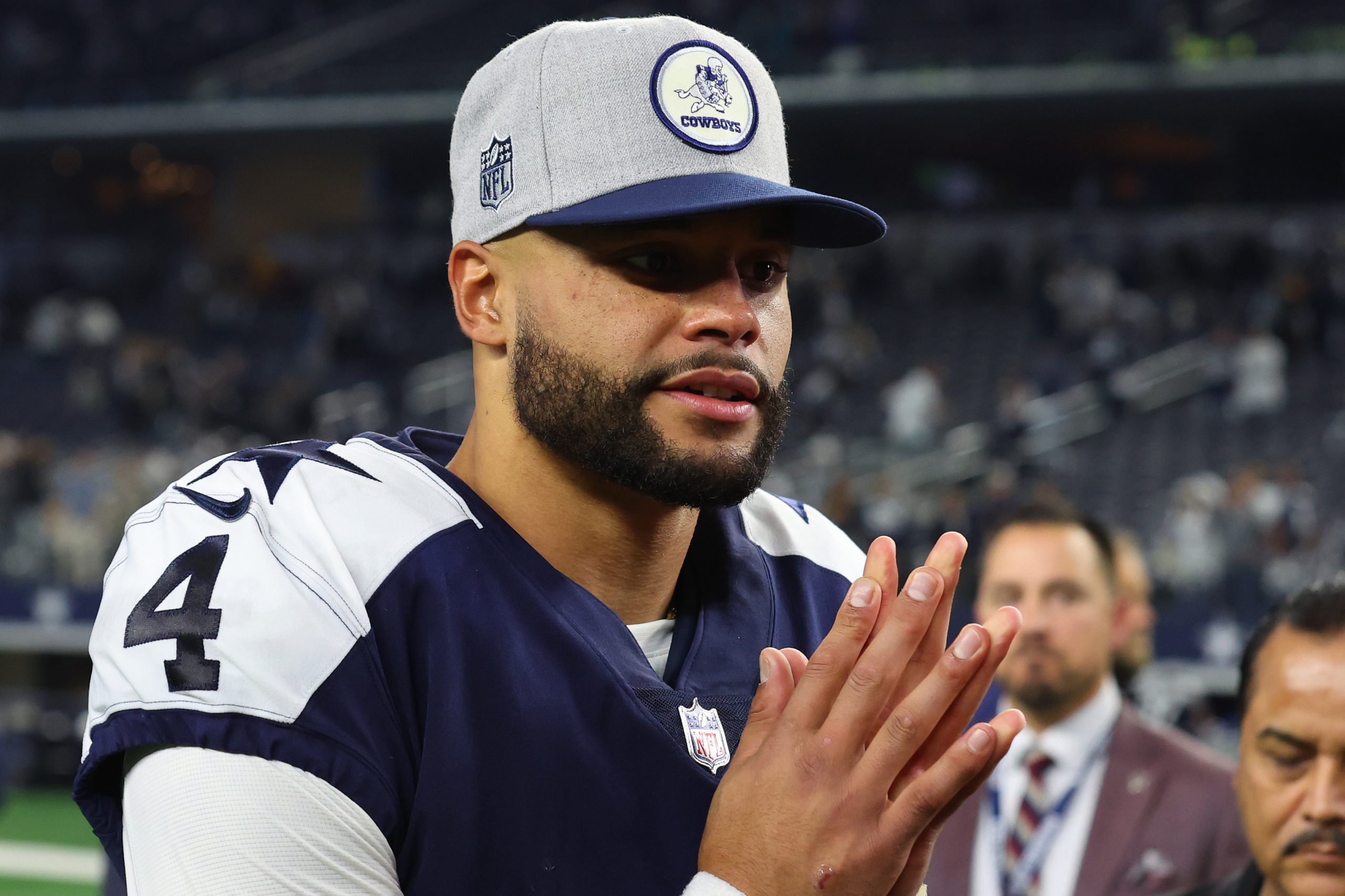 Dak Prescott of the Dallas Cowboys has weighed in on a controversial photo of the team owner.