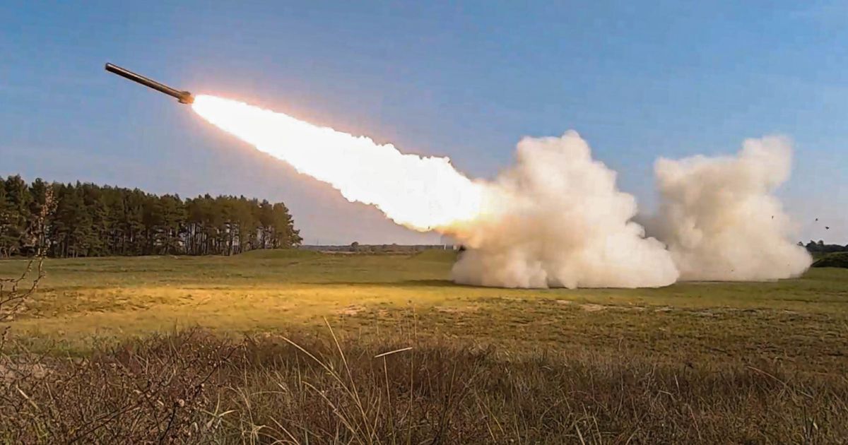 Rockets fired from an M142 High Mobility Artillery Rocket System fly over the Baltic Sea as U.S. troops participated in a Latvian-led combined military exercise in Liepāja, Latvia, on Sept. 27.