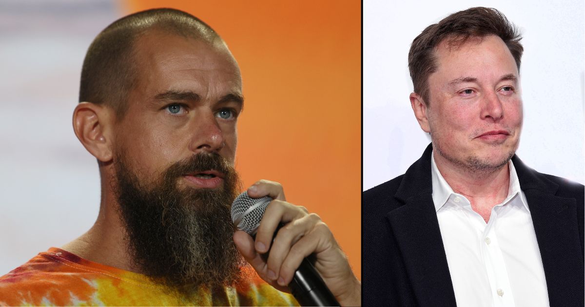 Jack Dorsey, left, speaks at a convention on June 4, 2021, in Miami. Elon Musk attends an event on Nov. 12, 2019, in Berlin.