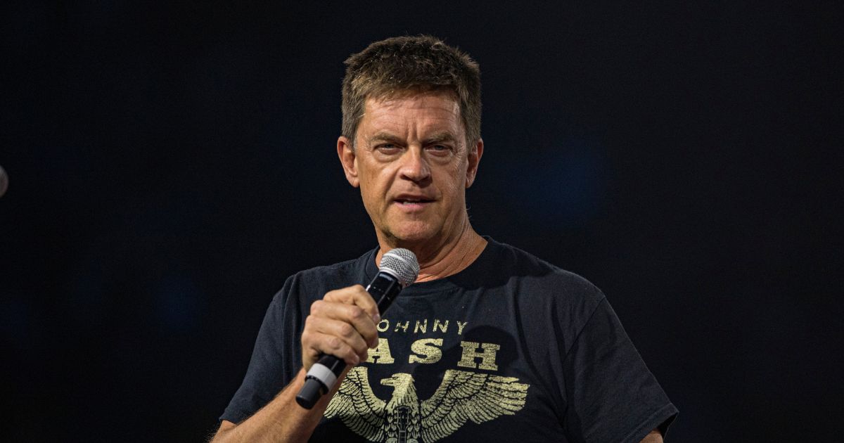 Comedian Jim Breuer performing on stage