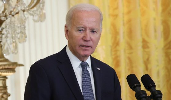 President Joe Biden holds a news conference with French President Emmanuel Macron at the White House on Thursday.