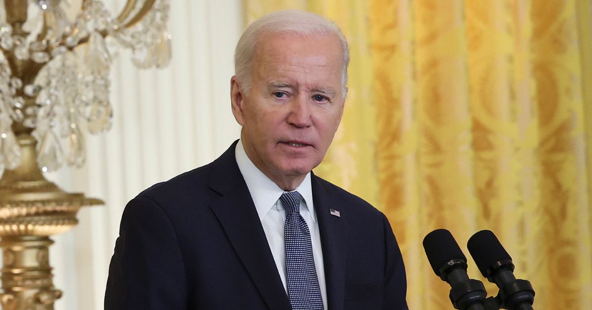 President Joe Biden holds a news conference with French President Emmanuel Macron at the White House on Thursday.