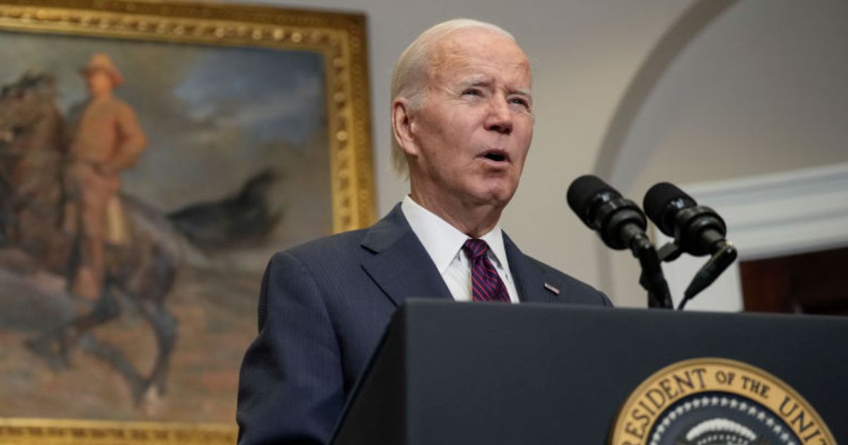 President Joe Biden discusses inflation and the economy in the Roosevelt Room of the White House Tuesday.