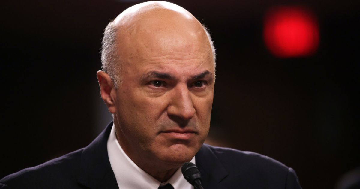 Businessman Kevin O'Leary testifies during a hearing before Senate Banking, Housing, and Urban Affairs Committee at Dirksen Senate Office Building in Washington, D.C., on Tuesday.