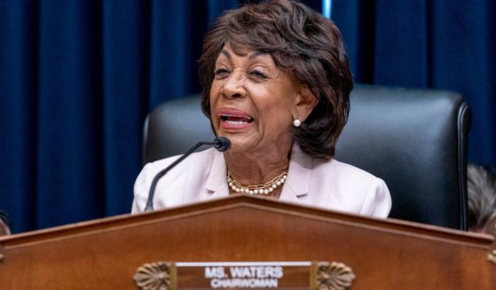 Democratic Chairwoman Maxine Waters questions banking leaders as they appear before a House Committee on Financial Services Committee hearing on "Holding Megabanks Accountable: Oversight of America's Largest Consumer Facing Banks" on Capitol Hill in Washington on Sept. 21.