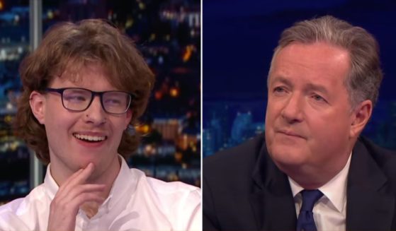 Piers Morgan pulled a hilarious stunt during an interview with an anti-meat activist.