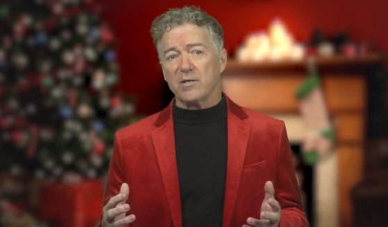 Republican Sen. Rand Paul of Kentucky reads a Christmas poem.