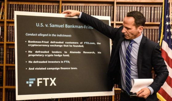 Attorneys for the Southern District of New York announce the indictment of Samuel Bankman-Fried on Tuesday in New York City.