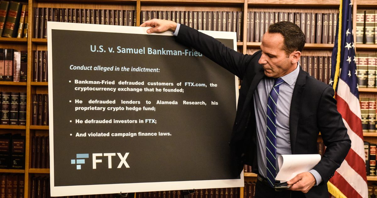 Attorneys for the Southern District of New York announce the indictment of Samuel Bankman-Fried on Tuesday in New York City.