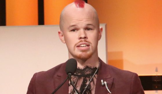 Sam Brinton speaks onstage during The Trevor Project's 2017 TrevorLIVE LA Gala at The Beverly Hilton Hotel in Beverly Hills, California, on Dec. 3, 2017.