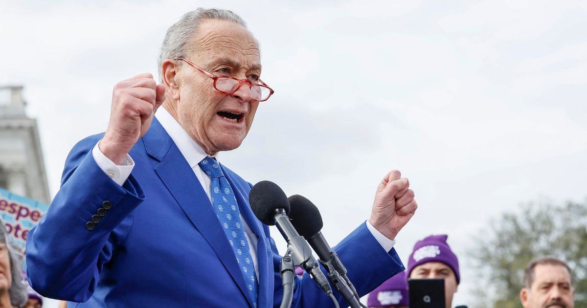 Senate Majority Leader Chuck Shumer got some bad news Friday when Arizona Sen. Kyrtsen Sinema announced she is leaving the Democrat party and registering as an independent.