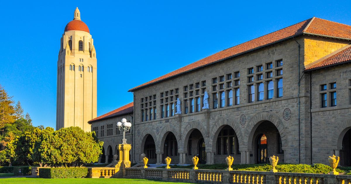 The campus of Stanford University is seen in this stock image.