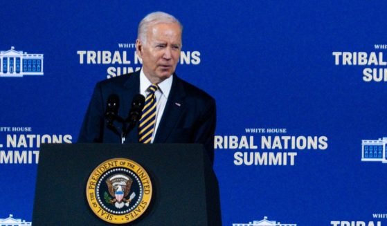 President Joe Biden, speaking at the White House Tribal Nations Summit at the Department of the Interior on Wednesday.