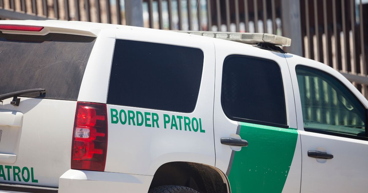 Border Patrol at the U.S. Mexico border in San Diego, California.