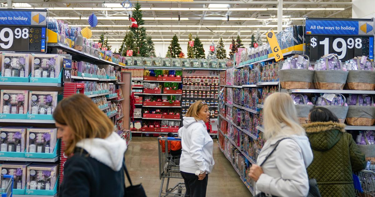 Women shop at a Walmart in Secaucus, New Jersey, on Nov. 22.