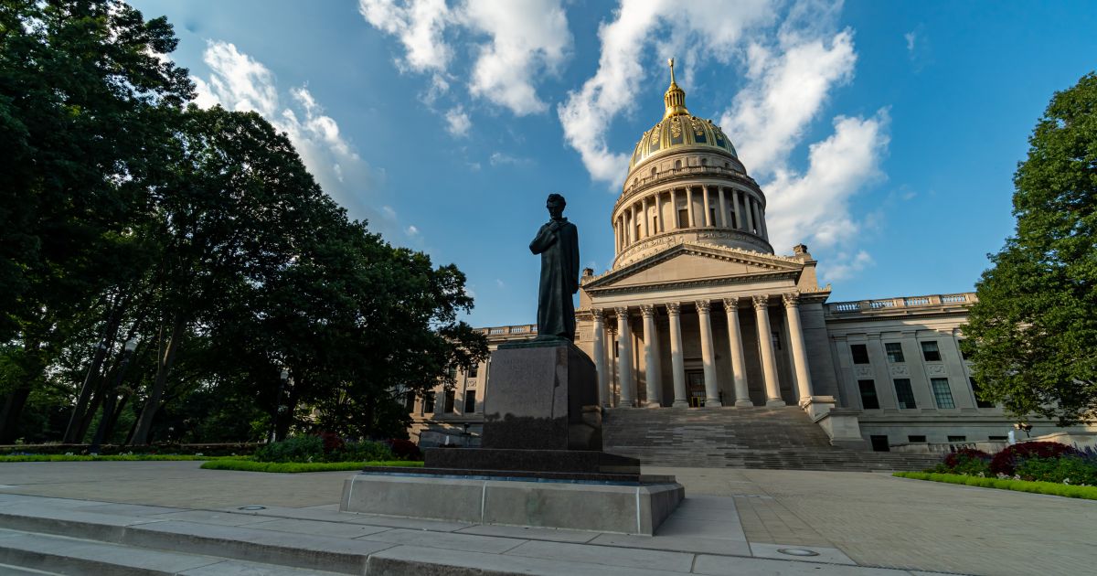The West Virginia State Capitol is seen in this stock image.