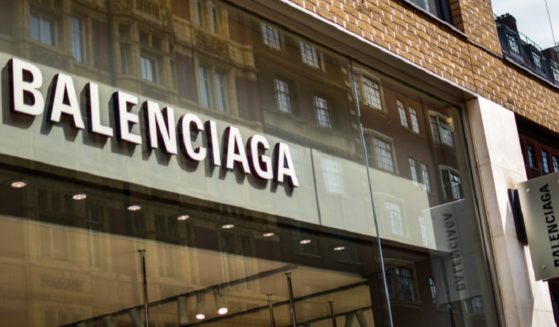 The front of a Balenciaga store in a 2019 file photo.
