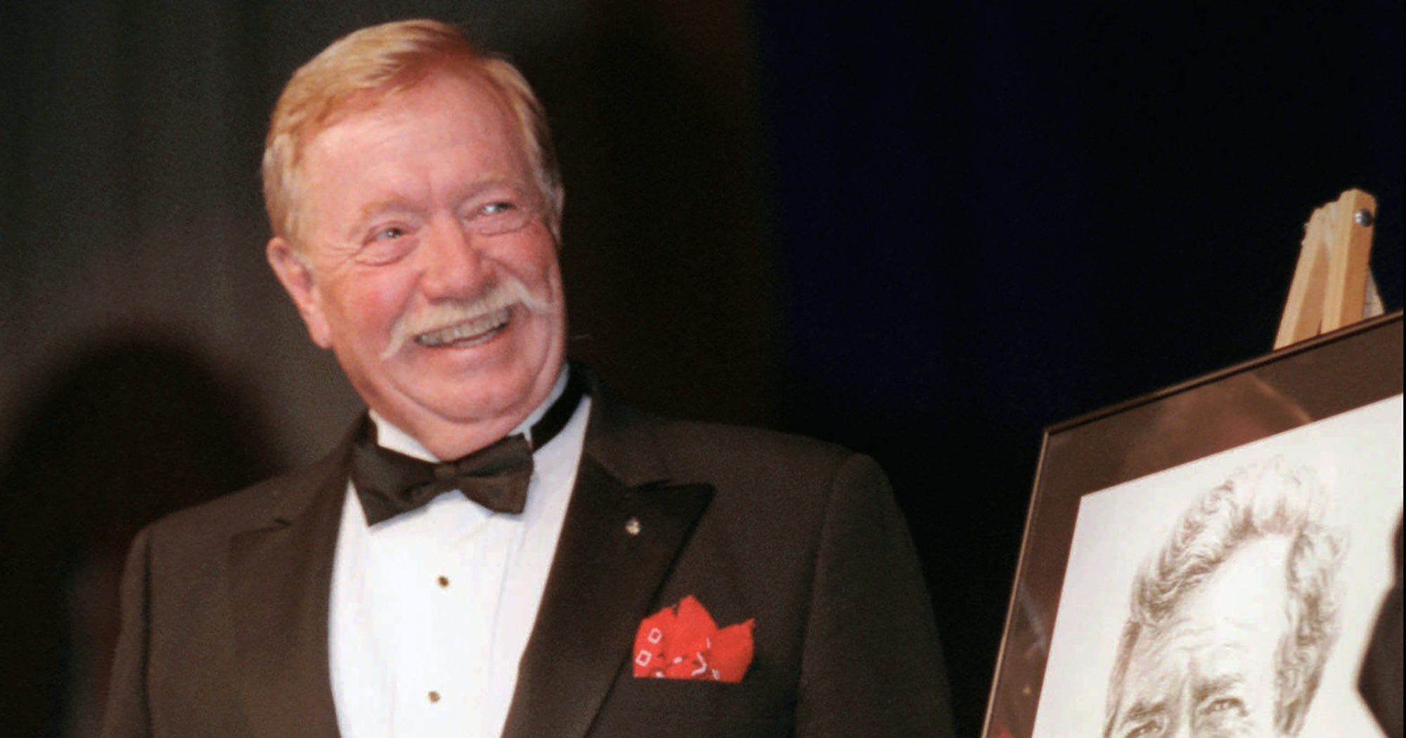 Retired Air Force Col. Joseph W. Kittinger Jr. smiles during his induction into the Aviation Hall of Fame on July 19, 1997, in Dayton, Ohio.