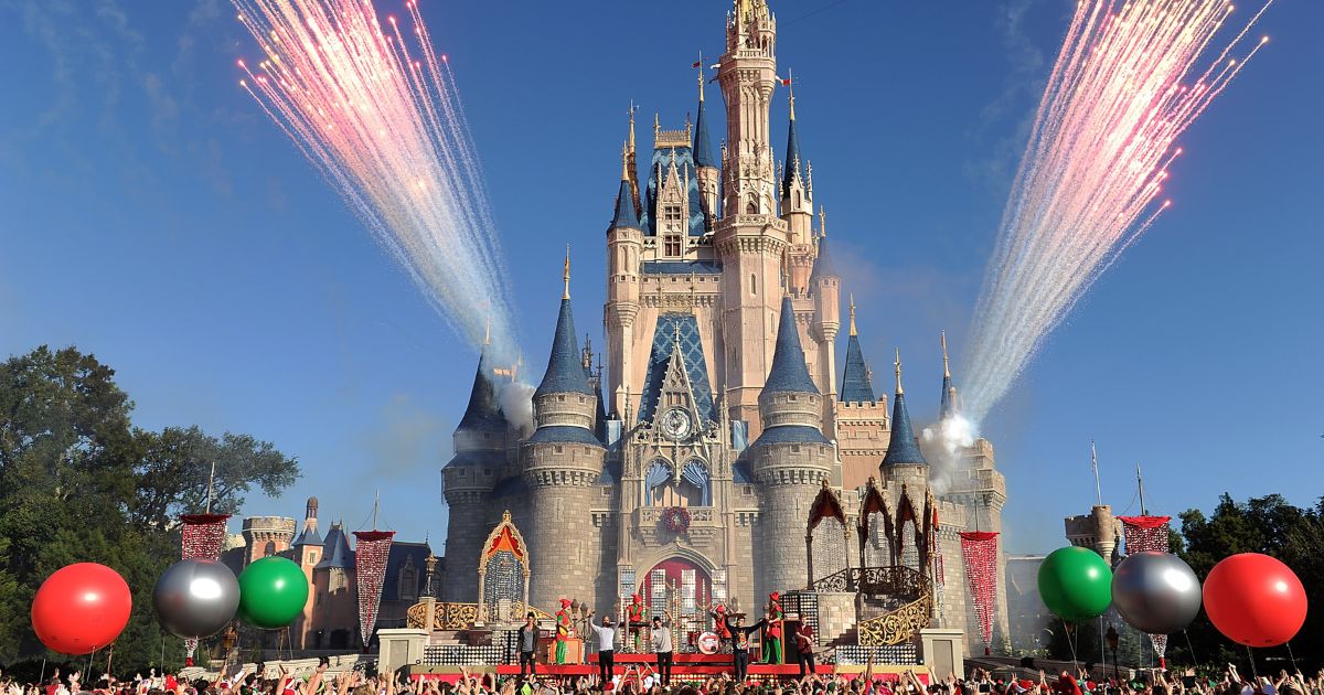In this handout photo provided by Disney Parks, English-Irish boy band The Wanted performs "Santa Claus is Coming To Town" while taping the Disney Parks Christmas Day Parade TV special Dec. 6, 2013, at the Magic Kingdom park at Walt Disney World Resort in Lake Buena Vista, Florida.
