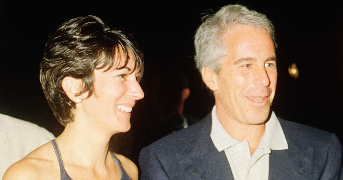 Ghislaine Maxwell and Jeffrey Epstein pose for a portrait during a party at the Mar-a-Lago club, Palm Beach, Florida, on Feb. 12, 2000
