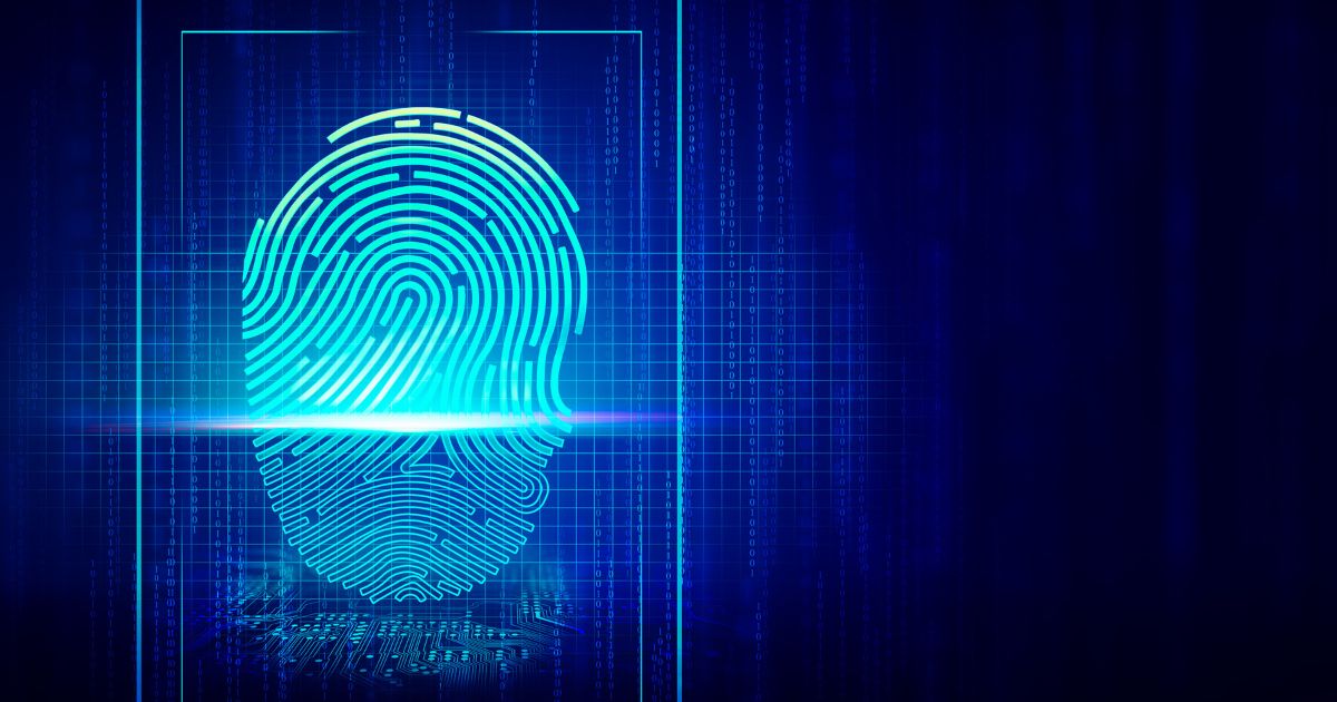 The above stock image is of an illustration of a fingerprint.