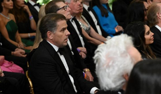 Hunter Biden, son of President Joe Biden, is pictured at a reception for the Kennedy Center honorees Sunday in the East Room of the White House.