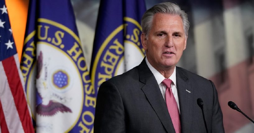 House Minority Leader Kevin McCarthy, pictured in a January 2020 news conference.