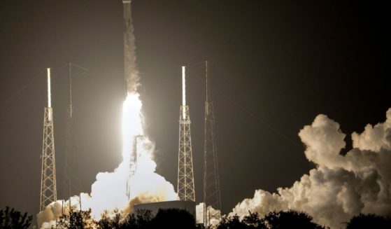 A SpaceX Falcon 9 rocket, with a payload including two lunar rovers from Japan and the United Arab Emirates, lifts off from Launch Complex 40 at the Cape Canaveral Space Force Station in Cape Canaveral, Florida, on Sunday.