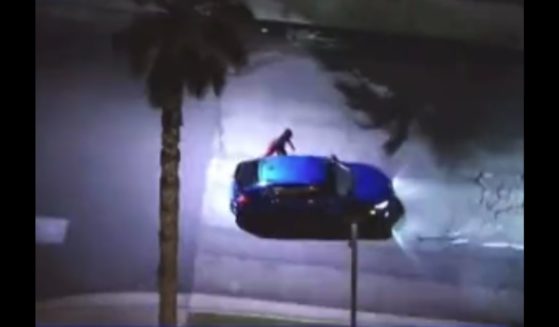California police apprehended a suspect on Thursday after a dramatic pursuit in which he seemingly tried to carjack three vehicles.