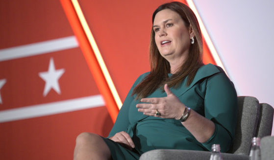 Arkansas Governor-elect Sarah Huckabee Sanders answers a question while taking part in a panel discussion during a Republican Governors Association conference in Orlando, Florida, on Nov. 16.