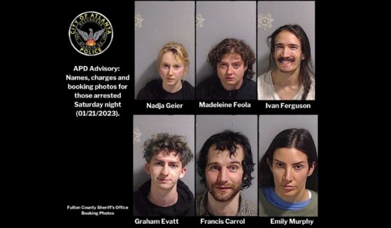 These suspects were arrected by the Atlanta Police Department on Jan. 21: Nadja Grier, Madeleine Feola, Ivan Ferguson, Graham Evatt, Francis, Carrol, and Emily Murphy.
